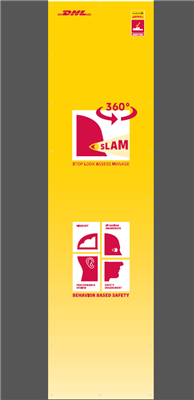 dhl tarp DHL SLAM 360 RACK-END BANNER