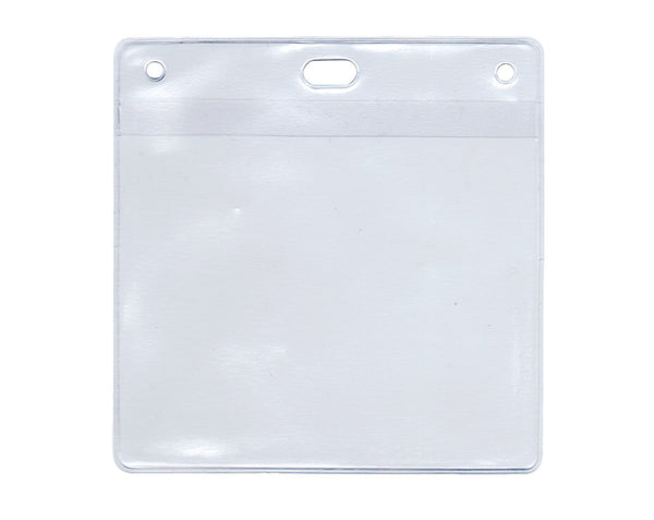 Budget Soft Plastic Pouch for 'BOOK & BADGE' Visitor Pass (per Pack of 10)