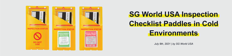 SG World USA Inspection Checklist Paddles in Cold Environments