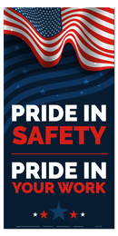 American Pride in Safety Banner for Workplace