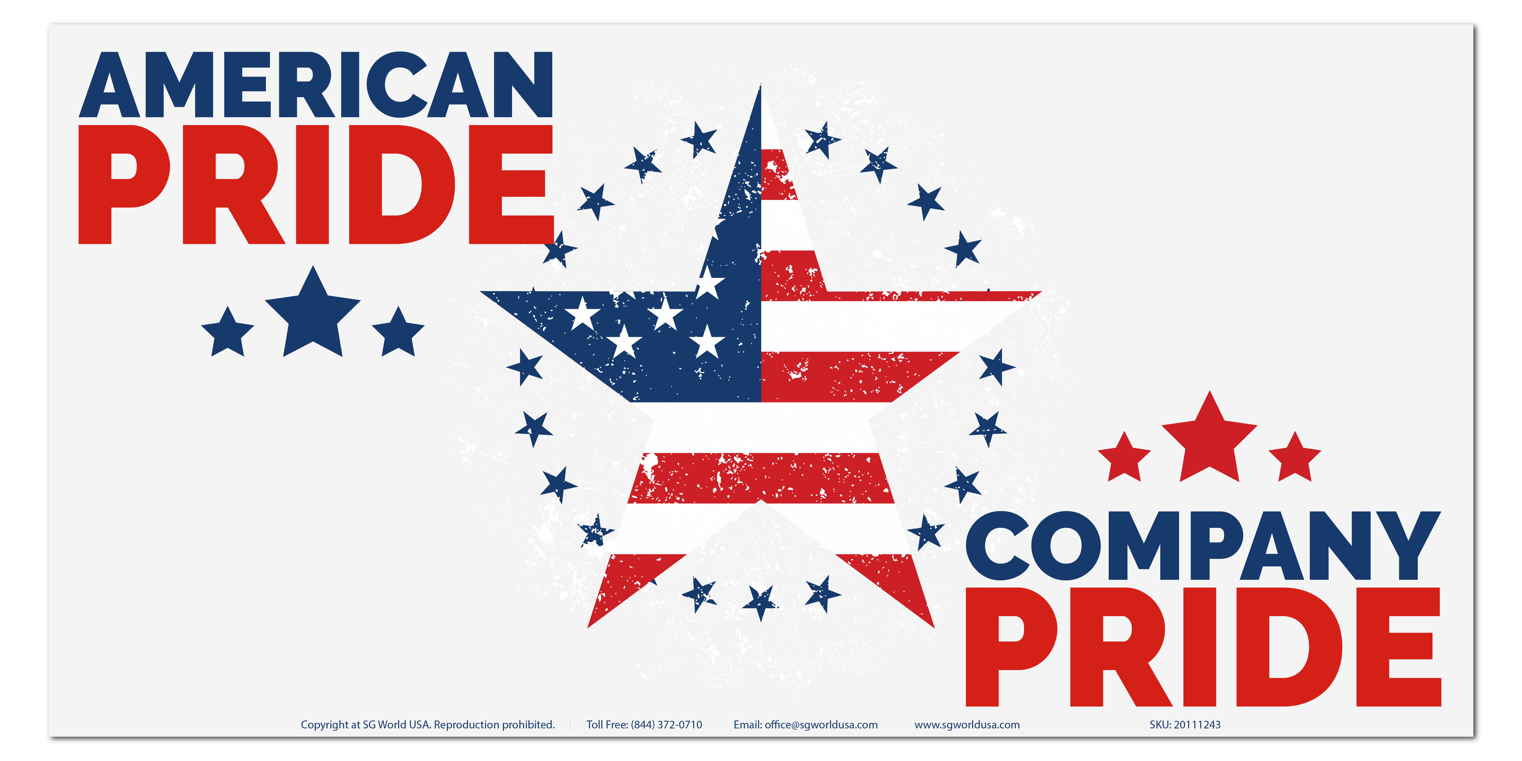 American Pride Company Pride Banner for Workplace