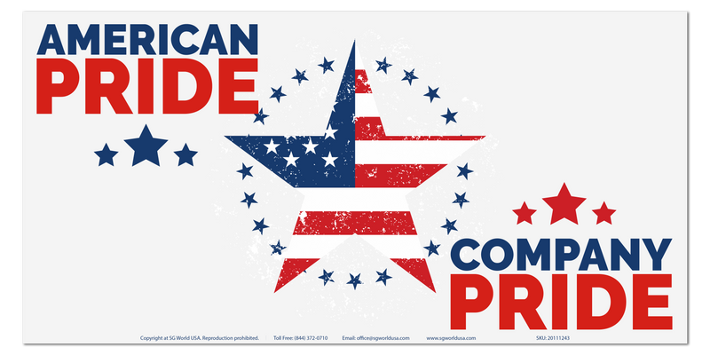 American Pride Company Pride Banner for Workplace