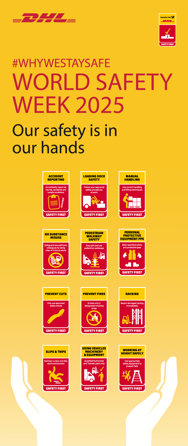 World Safety Week 2025 Roll Up Banner