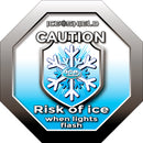 Octagon Ice Warning Flashing LED Safety Sign - Ice Shield