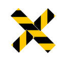 Floor Markings, Ts, 4'' Hazard Stripe, 12'' x 12''