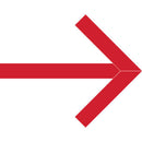 Floor Marking Arrows, 2'', 41.5'' w x 34'', Vinyl