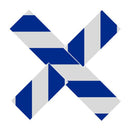 Floor Markings, Ts, 4'' Hazard Stripe, 12'' x 12''