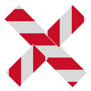 Floor Markings, Ts, 4'' Hazard Stripe, 12'' x 12''