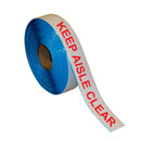Superior Mark® Floor Tape, 2'' x 100', KEEP AISLE CLEAR