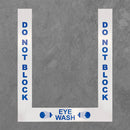 Superior Mark® Eye Wash Border, 4'', (2) 36'' strips, (1) 24'' strip-Vinyl