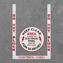 Superior Mark® Floor Marking Kit, Electrical Panel Kit , Vinyl