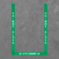 Superior Mark® Eye Wash Border, 2'' (2) 36'' strips, (1) 24'' strip