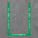 Superior Mark® Eye Wash Border, 2'' (2) 36'' strips, (1) 24'' strip