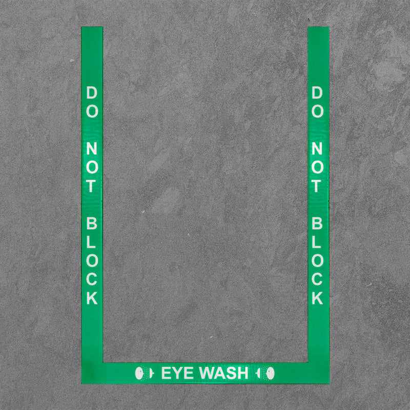 Superior Mark® Eye Wash Border, 2'' (2) 36'' strips, (1) 24'' strip