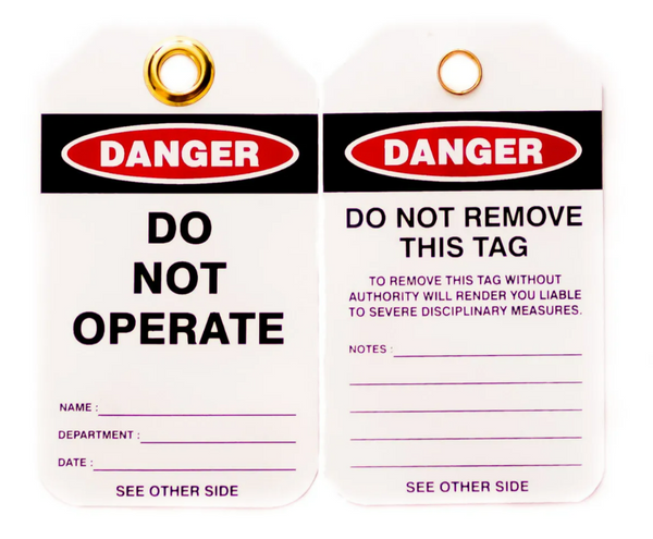Lockout Tags-Do Not Operate - Pack of 10