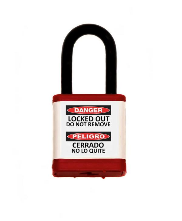 Padlock, 700 Series, 1.5" Shackle, Red, Keyed Different
