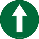 Floor Sign, Rubber, Green Directional Arrow, 17.5"