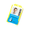 Rigid ID Badge Holder with Open Front: Portrait Orientation (Pack of 10)