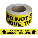 Do Not Stack Above This Line Message Tape - 3'' Wide x 200' Long