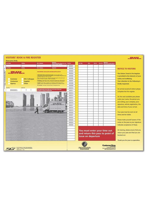 DHL USA VISITOR PASS REFILL - BRANDED
