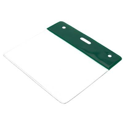 Clear Large Plastic 'Book & Badge' Visitor Pass Wallet (per Pack of 10)