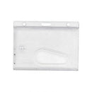 Enclosed Thumb slot ID Badge Holder - Clear (per Pack of 10)