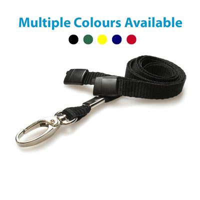 Lanyard with Safety Breakaway and Metal Hook (per Pack of 10)