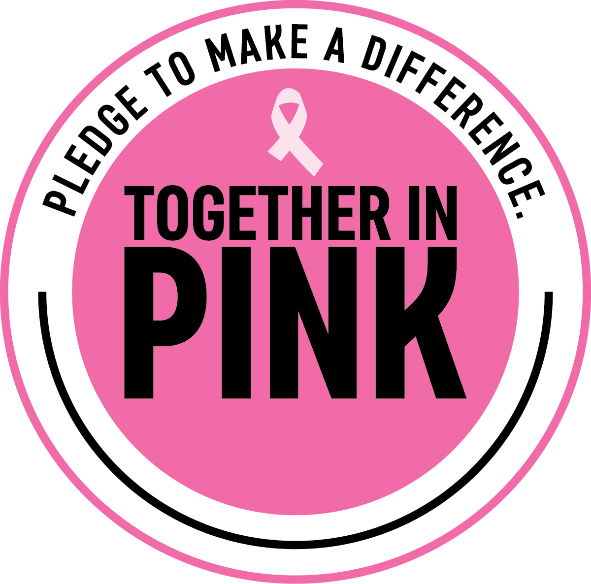 Sticker For Pledge Position Pledge to Make a Difference Hard Hat Sticker