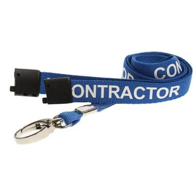 Contractor Pre-Printed Lanyard (per Pack of 10)