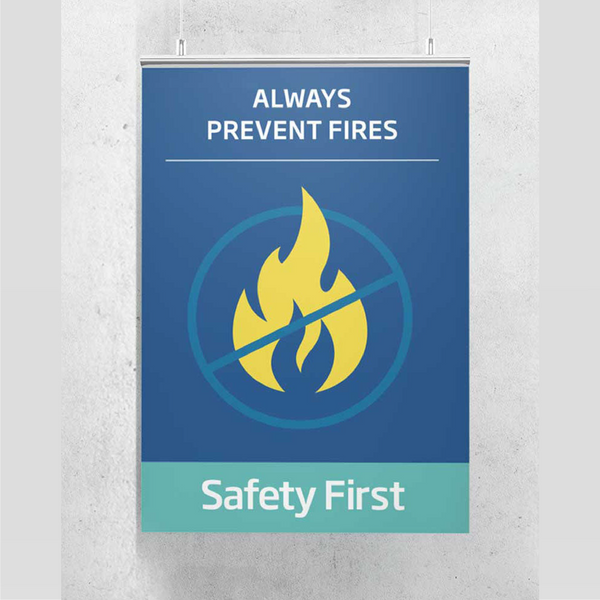 Brambles/CHEP 'Always Prevent Fires' Safety First Rules Hanging Sign