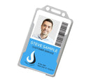 Rigid ID Badge Holder with Open Front: Portrait Orientation (Pack of 10)