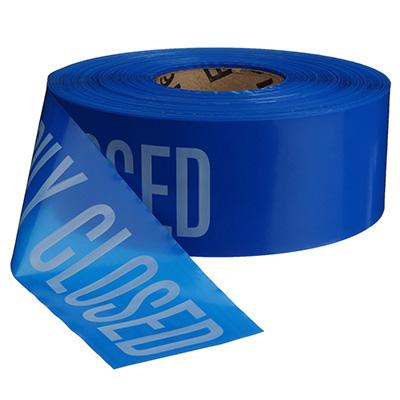 Temporarily Closed Barricade Tape - 3'' Wide x 1000' Long
