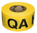 Quality Control 'QA Hold' Barricade Tape - 3'' Wide x 500' Long