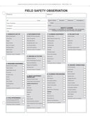 Field Safety Observation Book - 30 Carbon Copy Forms