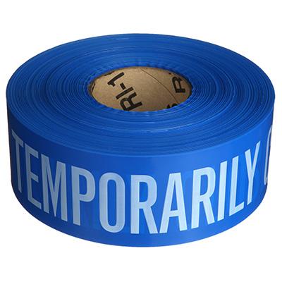 Temporarily Closed Barricade Tape - 3'' Wide x 1000' Long