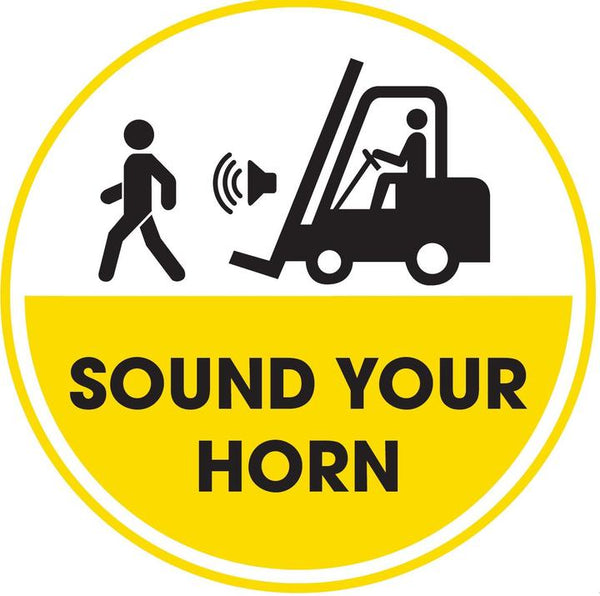 Sound Your Horn  - 2" Diameter Decal
