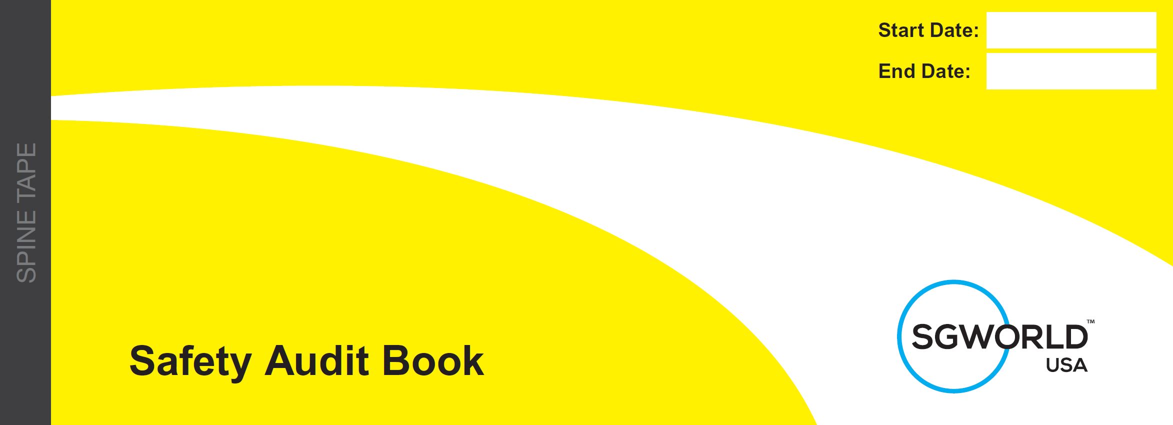 Daily Safety Audit Checkbook 30 Carbon Copy Forms