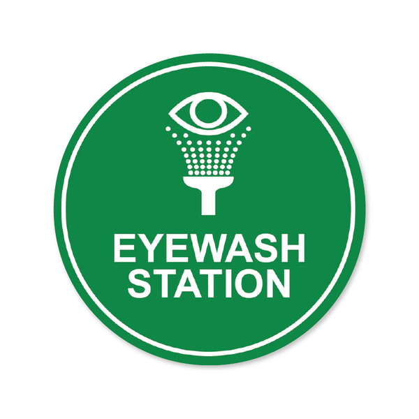 Eyewash Floor decal - 12"/17" Diameter