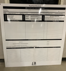 Dry Erase JHA Sign with Grommet Holes - 4ft x 4ft