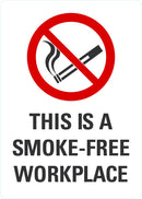 This Is A Smoke-Free Workplace Sign LCU1-0044-NA_10x14