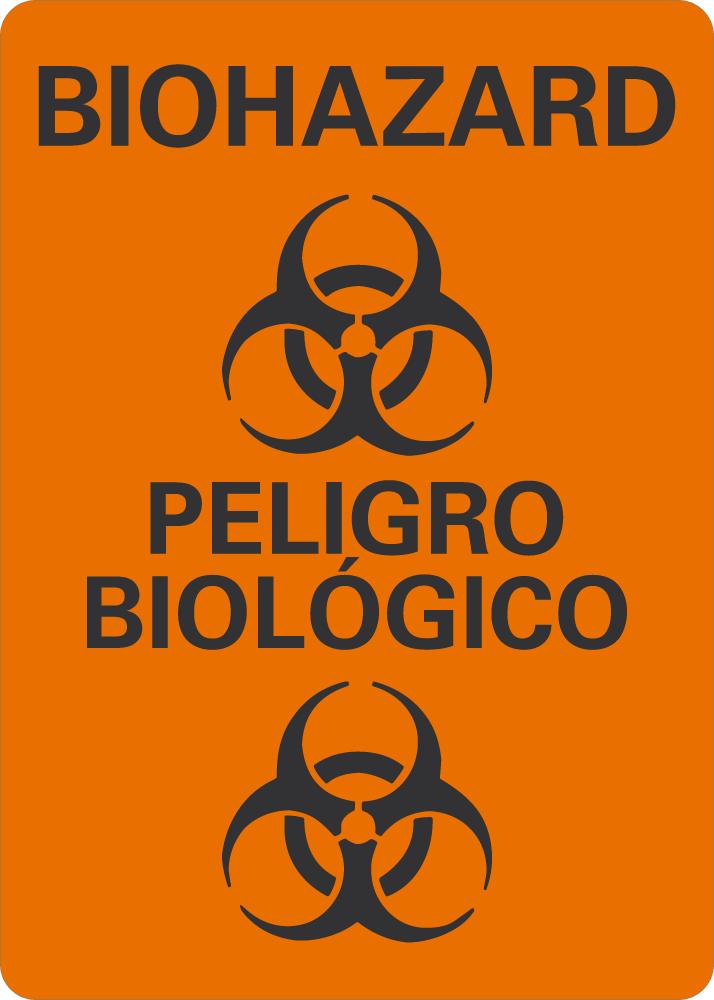 BIOHAZARD Peligro Biologico Sign LCU1-0049-NP_10x14