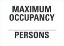 Maximum Occupancy (__ Persons) Sign LCU1-0152-NA_14x10