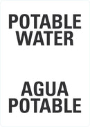 Potable Water (English/Spanish) Sign LCU1-0163-NP_10x14