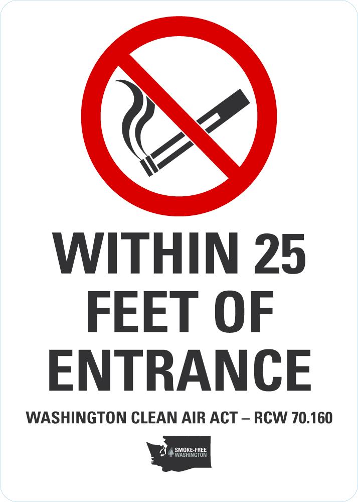 No Smoking (Washington) Sign LCU1-2007-NP_5x7