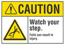 CAUTION Watch Your Step Sign LCU3-0022-NP_10x7