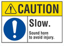 CAUTION Slow Sign LCU3-0049-NP_10x7