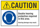 CAUTION Double Hearing Protection Required LCU3-0056-NP_10x7