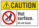 CAUTION Hot Surface Sign LCU3-0083-NP_10x7