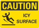 CAUTION Icy Surface Sign LCU3-0138-NP_10x7