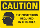 CAUTION Eye Protection Required In This Area Sign LCU3-0163-NP_10x7
